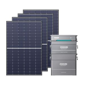 Zendure SolarFlow Hyper 2000 avec Batteries AB1000S & AB2000S (2 880Wh), Entrée Solaire 1 800W, HUB Intégré (Unité de Contrôle Intelligente) et Micro-Onduleur, Panneau Solaire Biface 2 236W
