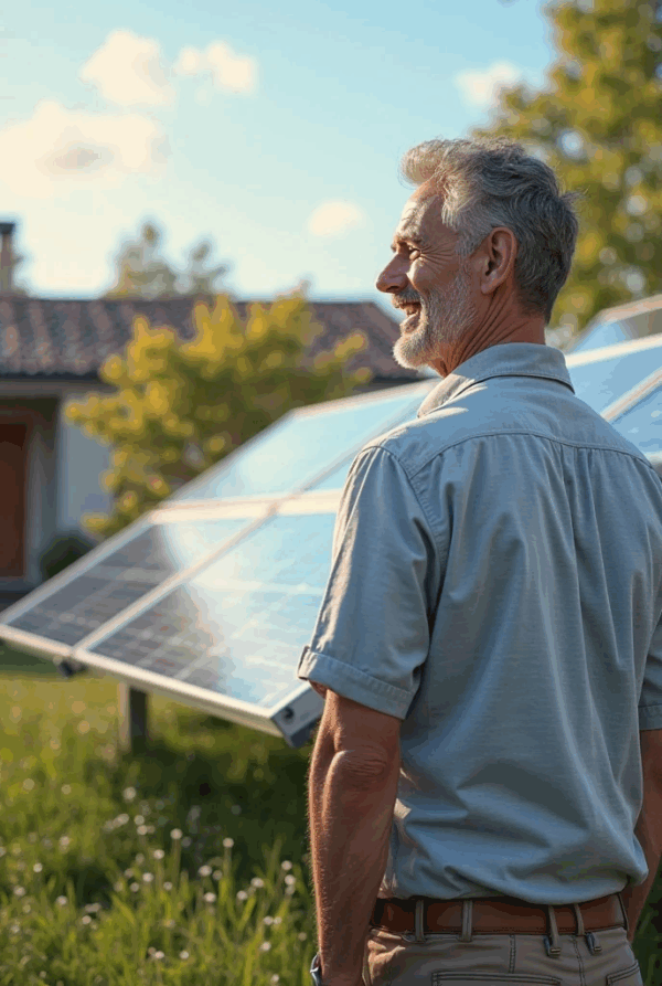 panneaux solaires fixés par soi-même