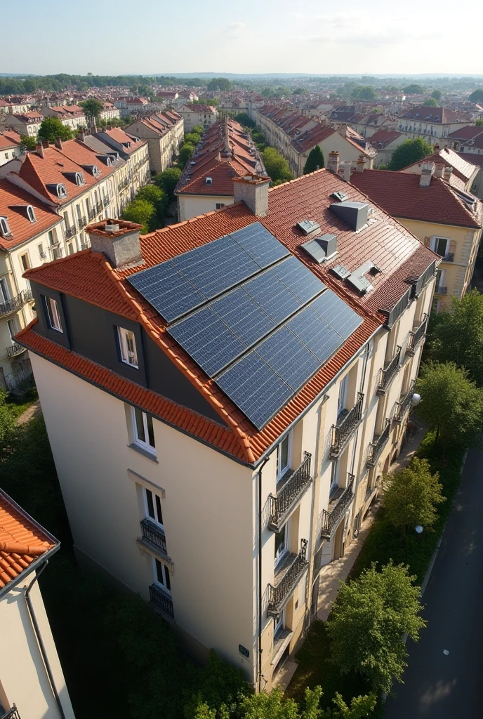 Installer des panneaux solaires en ville sur une maison